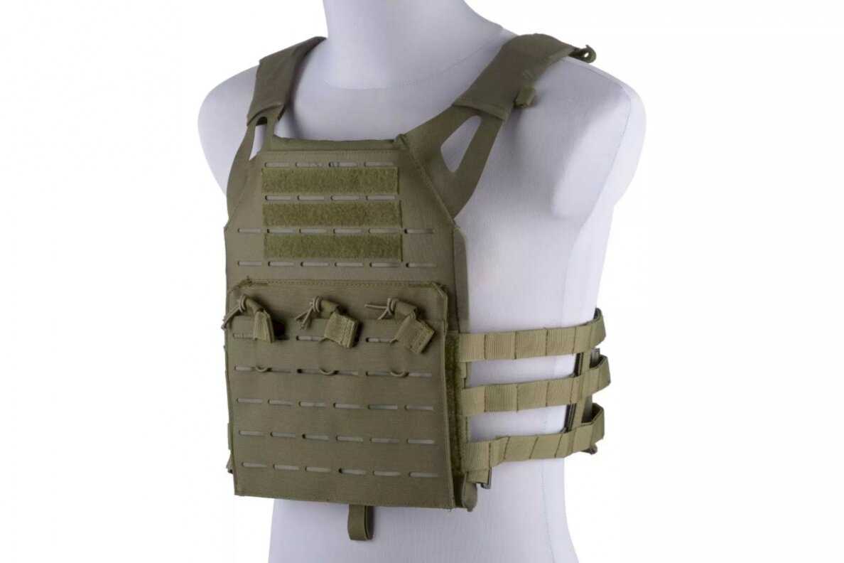 Jump Laser-Cut Tactical Vest - Olive Drab 2 Jump Laser-Cut Tactical Vest - Olive Drab 2
