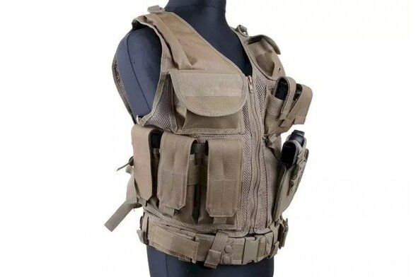 KAM-39 tactical vest - tan 1 KAM-39 tactical vest - tan 1