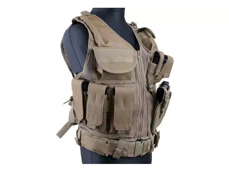 KAM-39 tactical vest - tan 1 KAM-39 tactical vest - tan 1