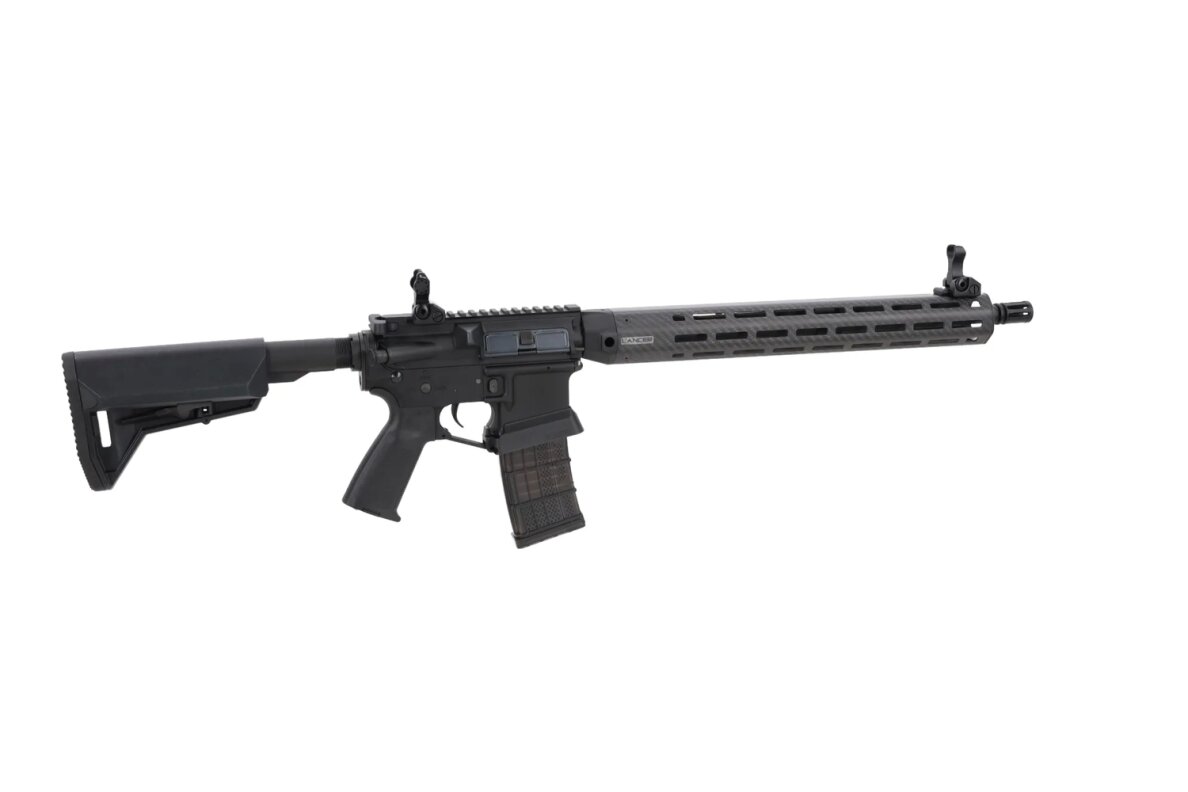 King Arms x Lancer Systems airsoft Carbine L15 LCH7 15" Real Carbon Black 2