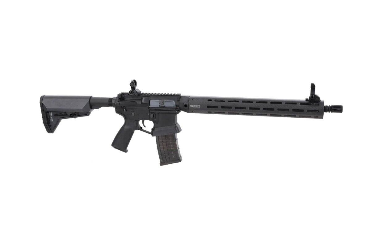 King Arms x Lancer Systems airsoft Carbine L15 LCH7 15" Real Carbon Black 3