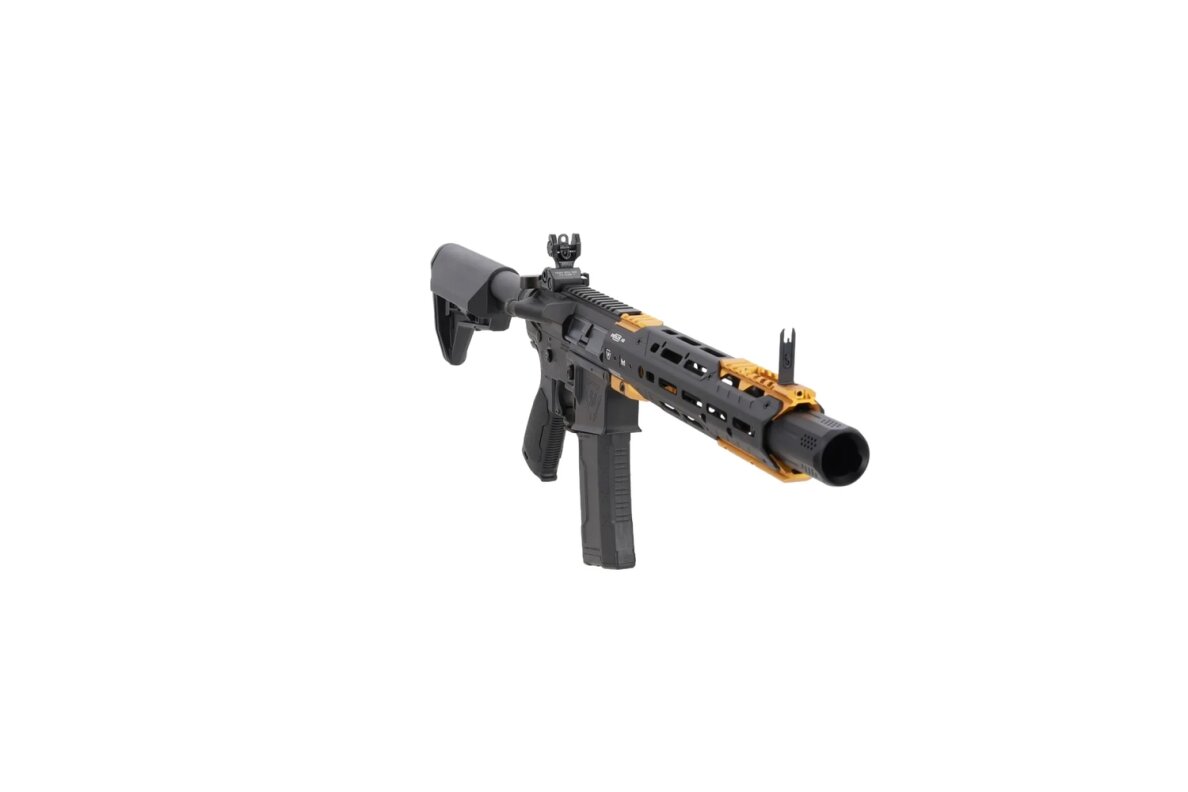 King Arms x Strike Industries Sentinel GRIDLOK® 11" Aster SE ETU Black and Gold airsoft Carbine 14 King Arms x Strike Industries Sentinel GRIDLOK® 11" Aster SE ETU Black and Gold airsoft Carbine 14