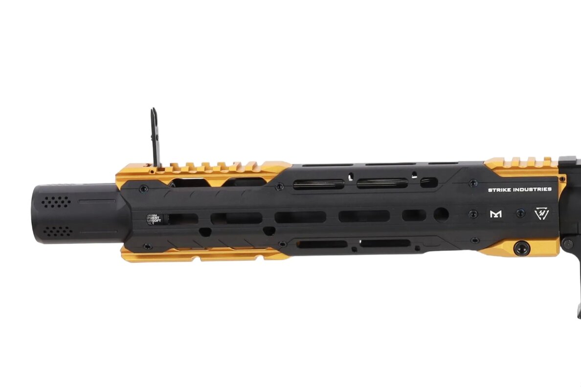 King Arms x Strike Industries Sentinel GRIDLOK® 11" Aster SE ETU Black and Gold airsoft Carbine 4 King Arms x Strike Industries Sentinel GRIDLOK® 11" Aster SE ETU Black and Gold airsoft Carbine 4