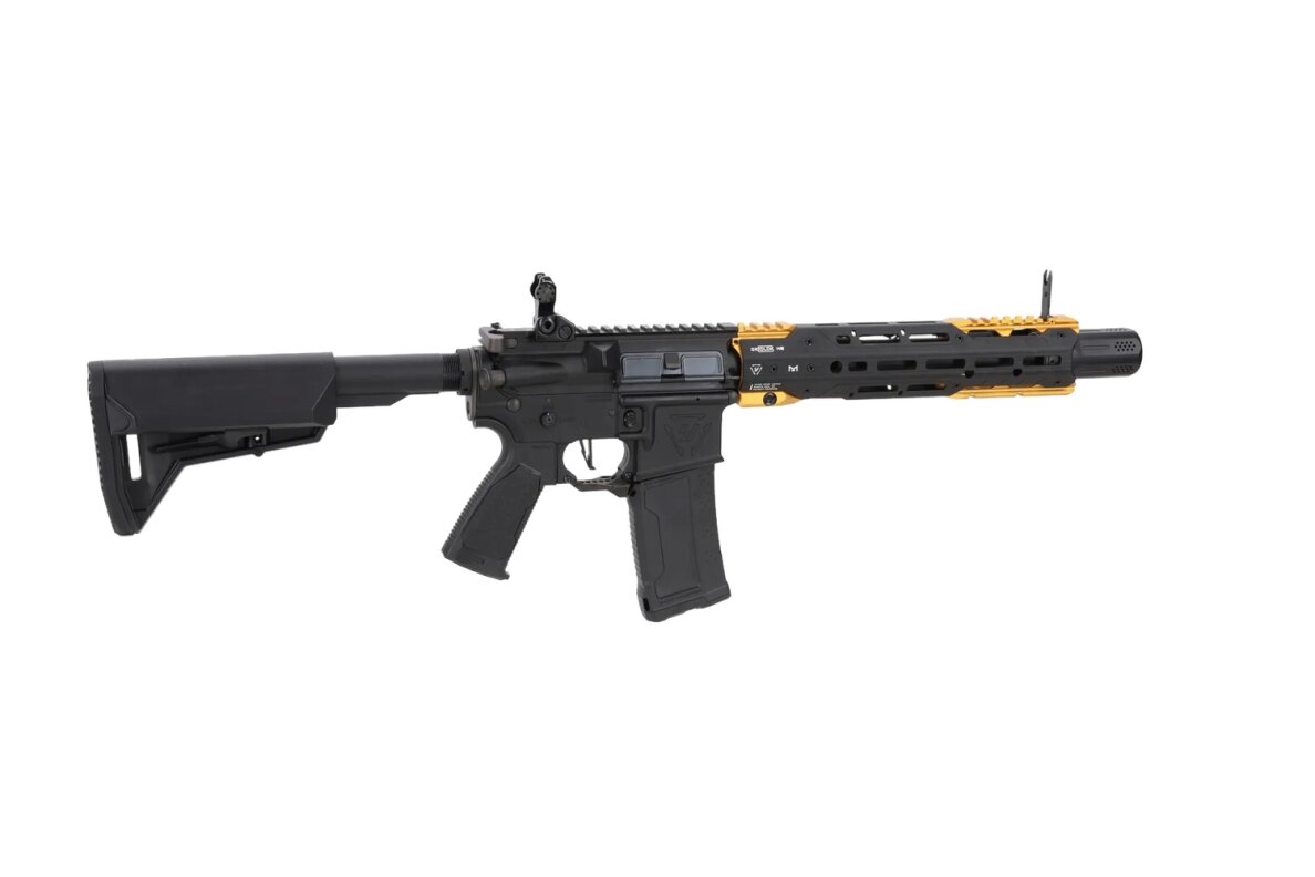 King Arms x Strike Industries Sentinel GRIDLOK® 11" Aster SE ETU Black and Gold airsoft Carbine 6 King Arms x Strike Industries Sentinel GRIDLOK® 11" Aster SE ETU Black and Gold airsoft Carbine 6