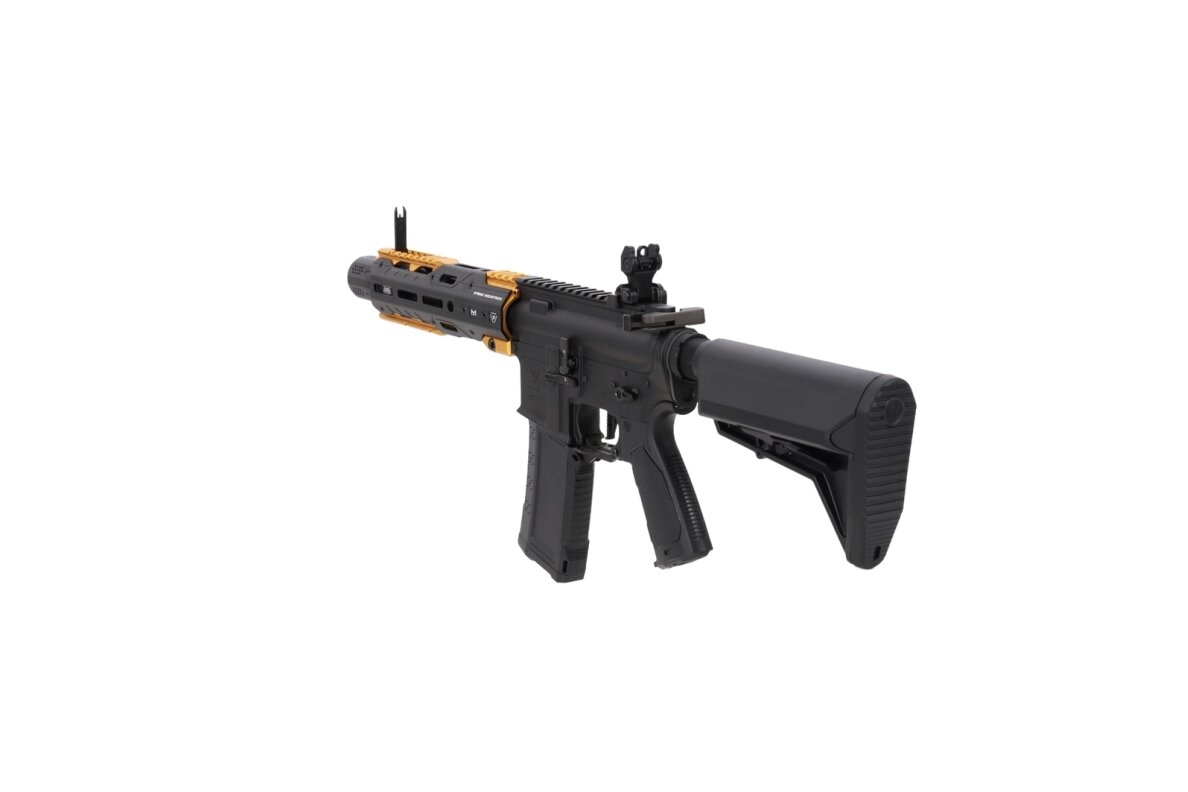 King Arms x Strike Industries Sentinel GRIDLOK® 8.5" Aster SE ETU Black and Gold airsoft Carbine 3