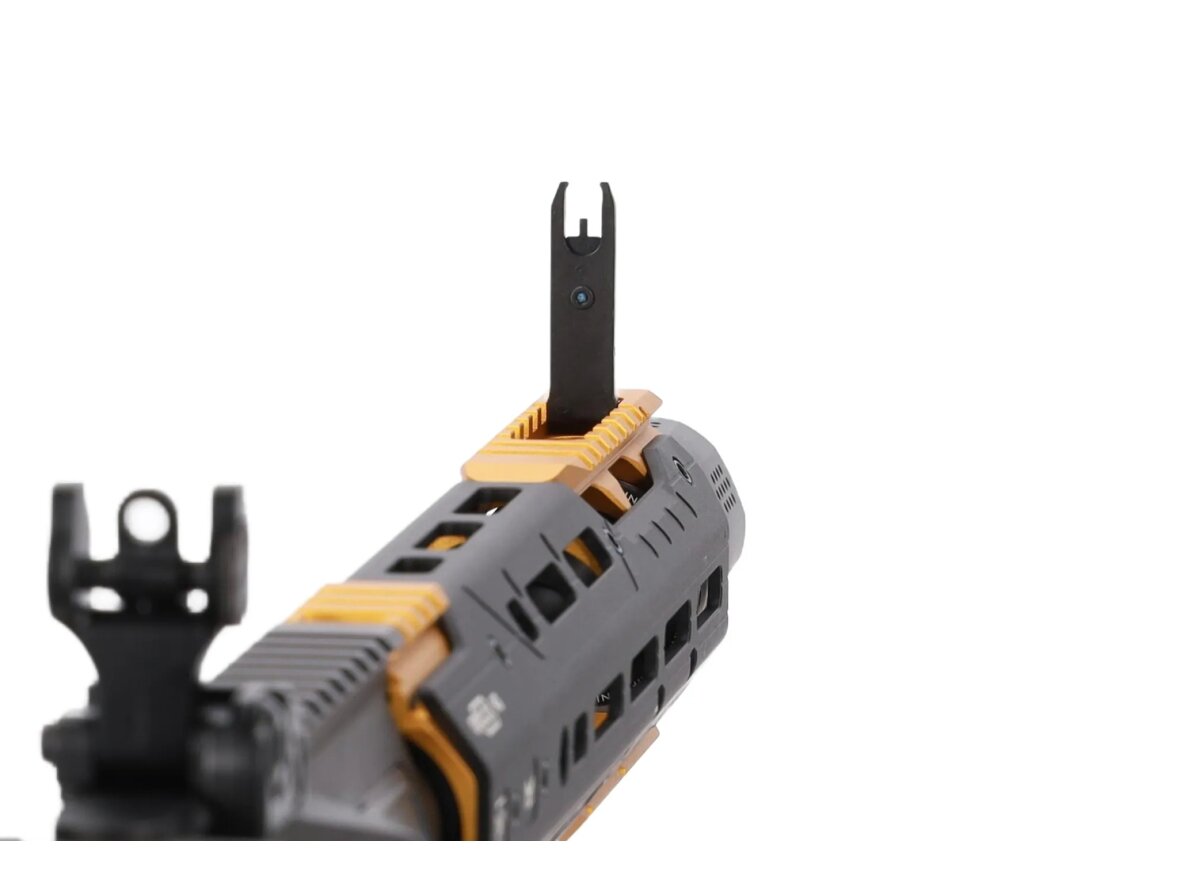 King Arms x Strike Industries Sentinel GRIDLOK® 11" Aster SE ETU Black and Gold airsoft Carbine 11