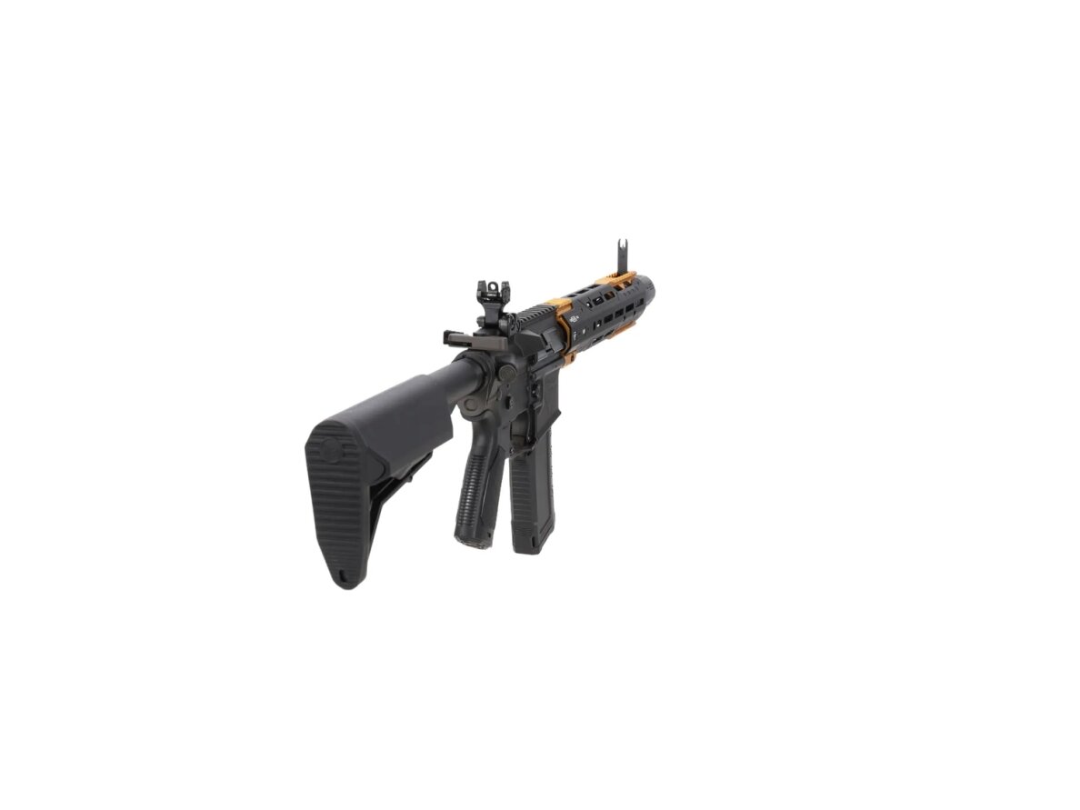 King Arms x Strike Industries Sentinel GRIDLOK® 11" Aster SE ETU Black and Gold airsoft Carbine 12
