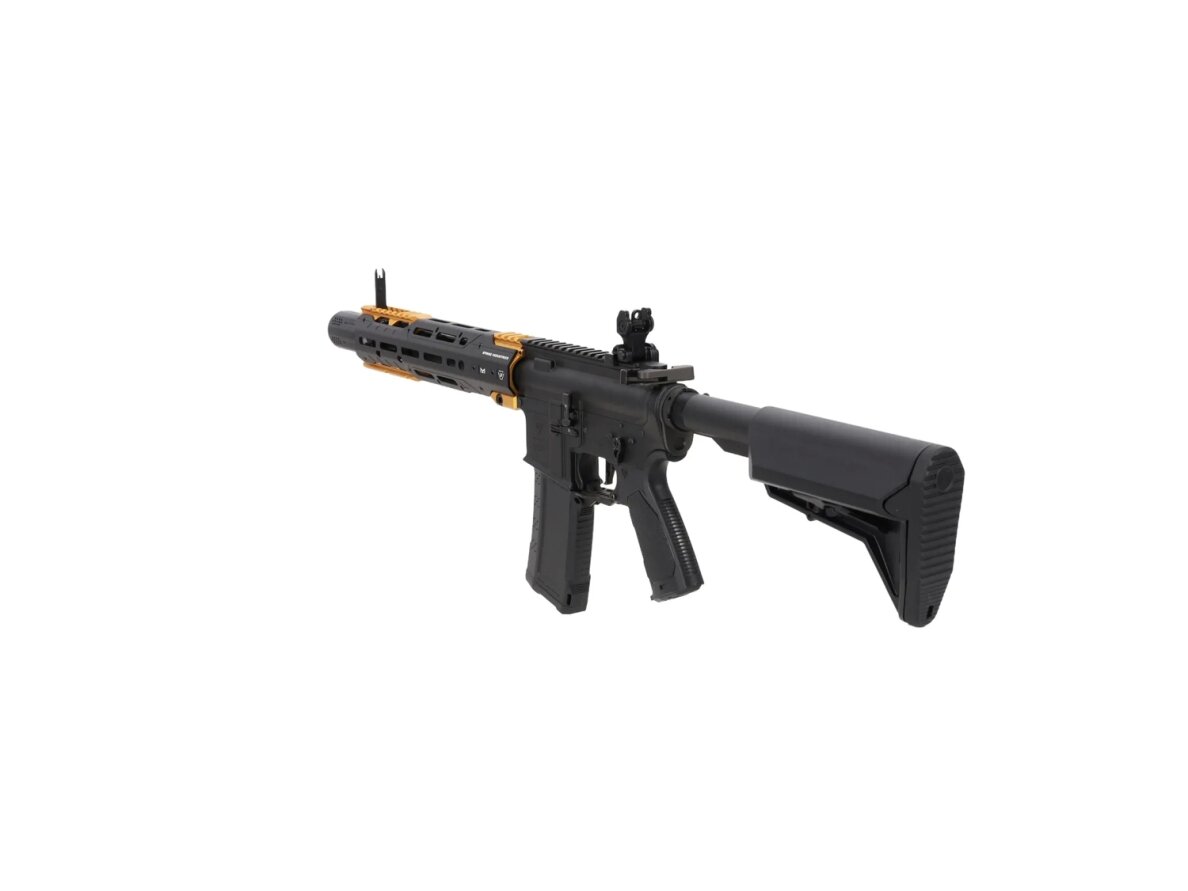 King Arms x Strike Industries Sentinel GRIDLOK® 11" Aster SE ETU Black and Gold airsoft Carbine 1