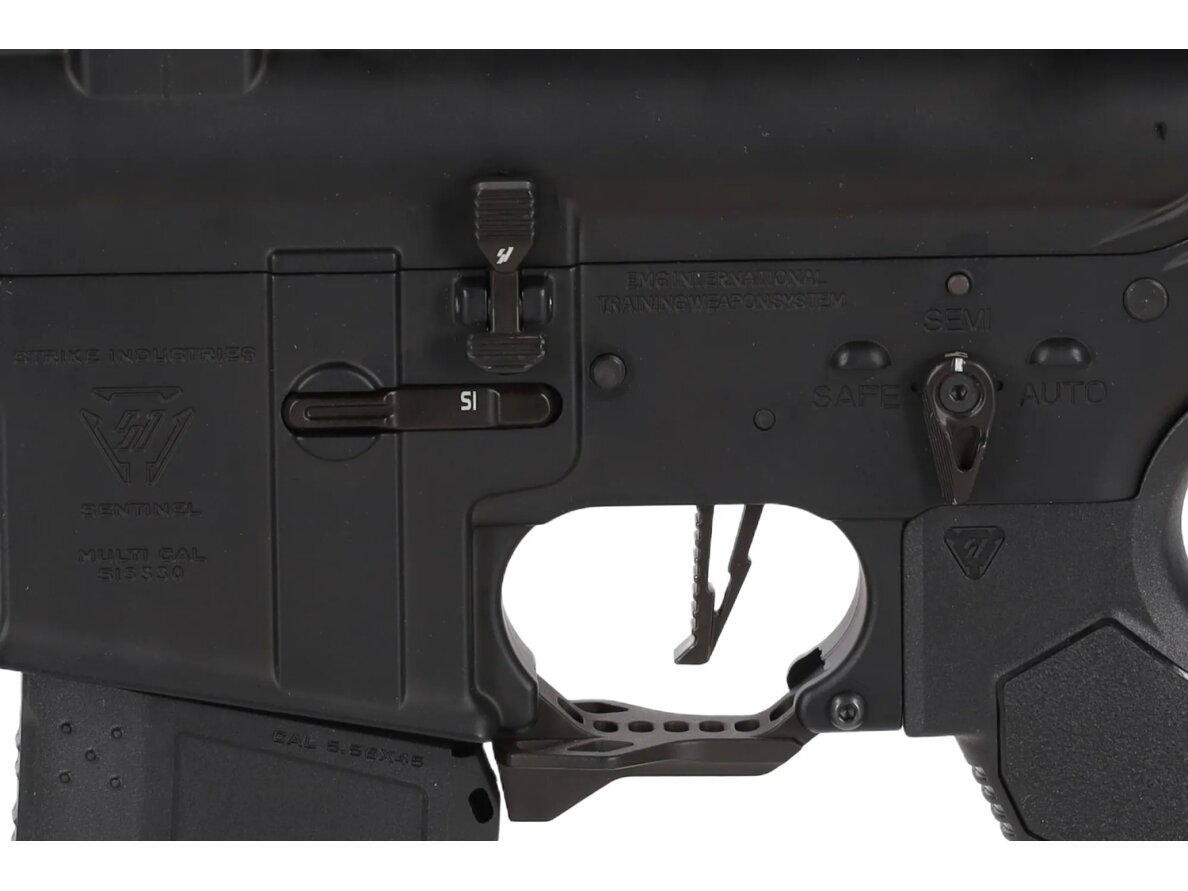 King Arms x Strike Industries Sentinel GRIDLOK® 11" Aster SE ETU Black and Gold airsoft Carbine 5