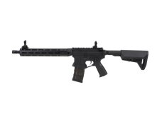 King Arms x Lancer Systems airsoft Carbine L15 LCH7 12" Faux Carbon Black