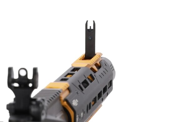 King Arms x Strike Industries Sentinel GRIDLOK® 11" Aster SE ETU Black and Gold airsoft Carbine 11 King Arms x Strike Industries Sentinel GRIDLOK® 11" Aster SE ETU Black and Gold airsoft Carbine 11