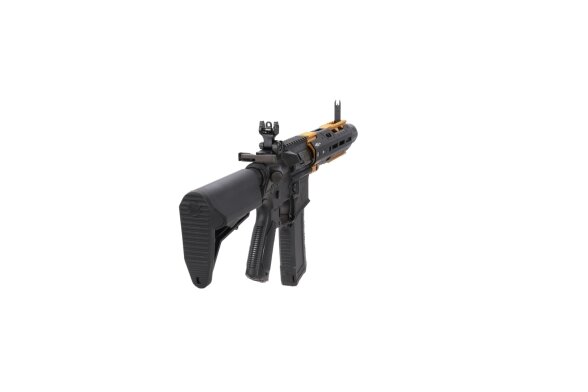 King Arms x Strike Industries Sentinel GRIDLOK® 8.5" Aster SE ETU Black and Gold airsoft Carbine 10
