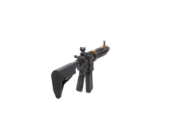 King Arms x Strike Industries Sentinel GRIDLOK® 11" Aster SE ETU Black and Gold airsoft Carbine 12