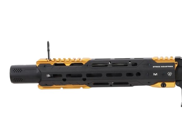 King Arms x Strike Industries Sentinel GRIDLOK® 11" Aster SE ETU Black and Gold airsoft Carbine 4
