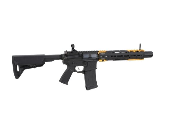 King Arms x Strike Industries Sentinel GRIDLOK® 11" Aster SE ETU Black and Gold airsoft Carbine 6