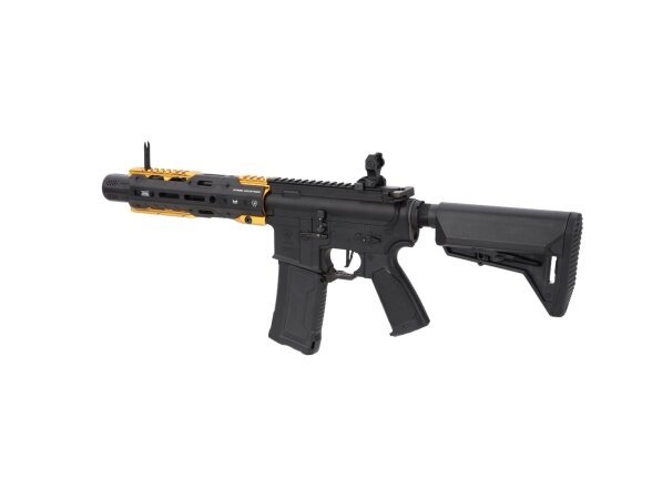 King Arms x Strike Industries Sentinel GRIDLOK® 8.5" Aster SE ETU Black and Gold airsoft Carbine 13
