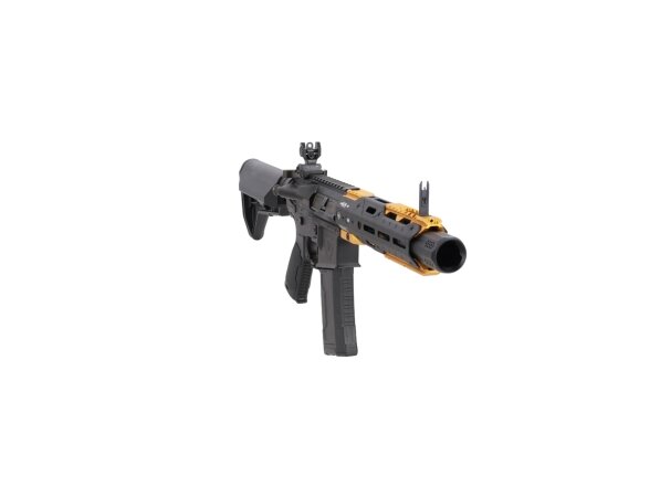 King Arms x Strike Industries Sentinel GRIDLOK® 8.5" Aster SE ETU Black and Gold airsoft Carbine 7