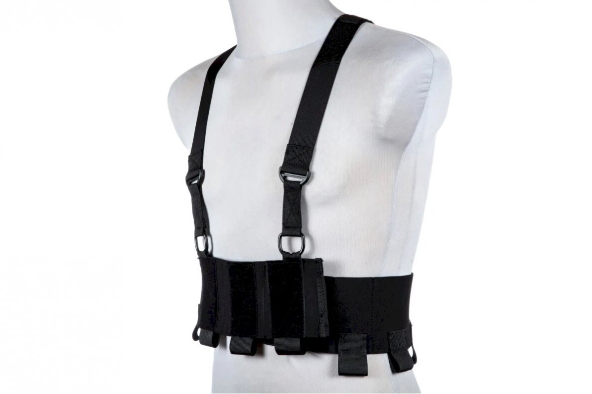 Low-Vis Chest Rig - Black 1 Low-Vis Chest Rig - Black 1