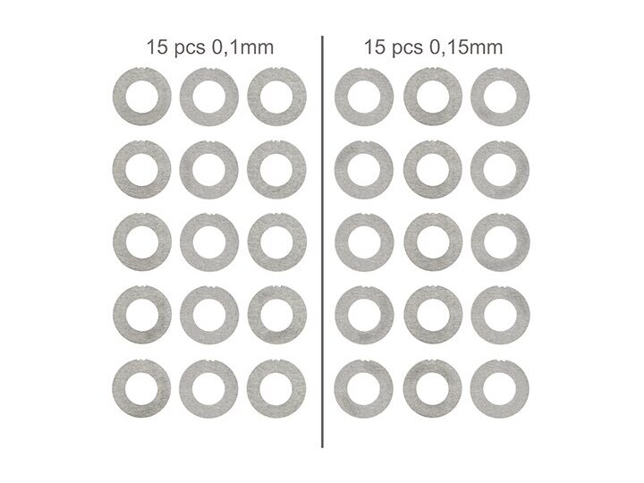 Slong Airsoft Shim set 0,1 mm and 0,15 mm 1