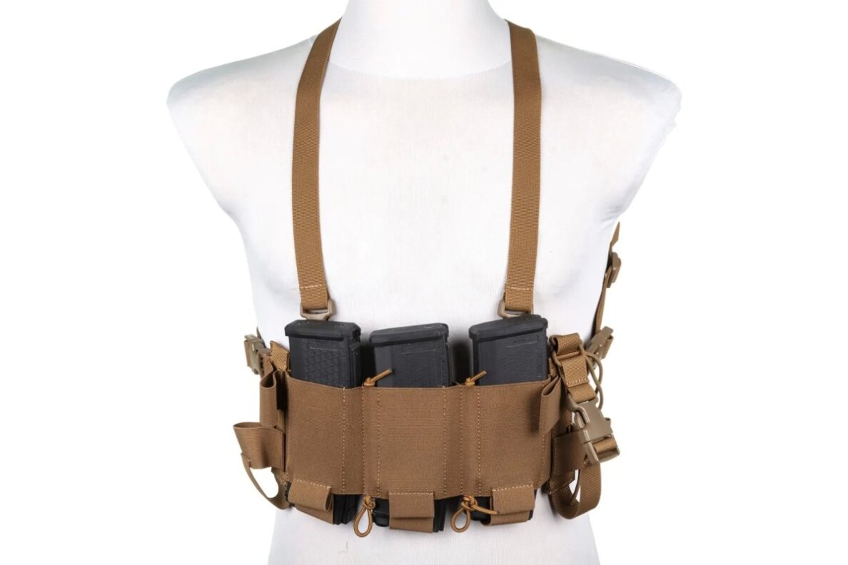 Minimalist Chest Rig waistcoat Wosport VE-108 Coyote Brown 1 Minimalist Chest Rig waistcoat Wosport VE-108 Coyote Brown 1