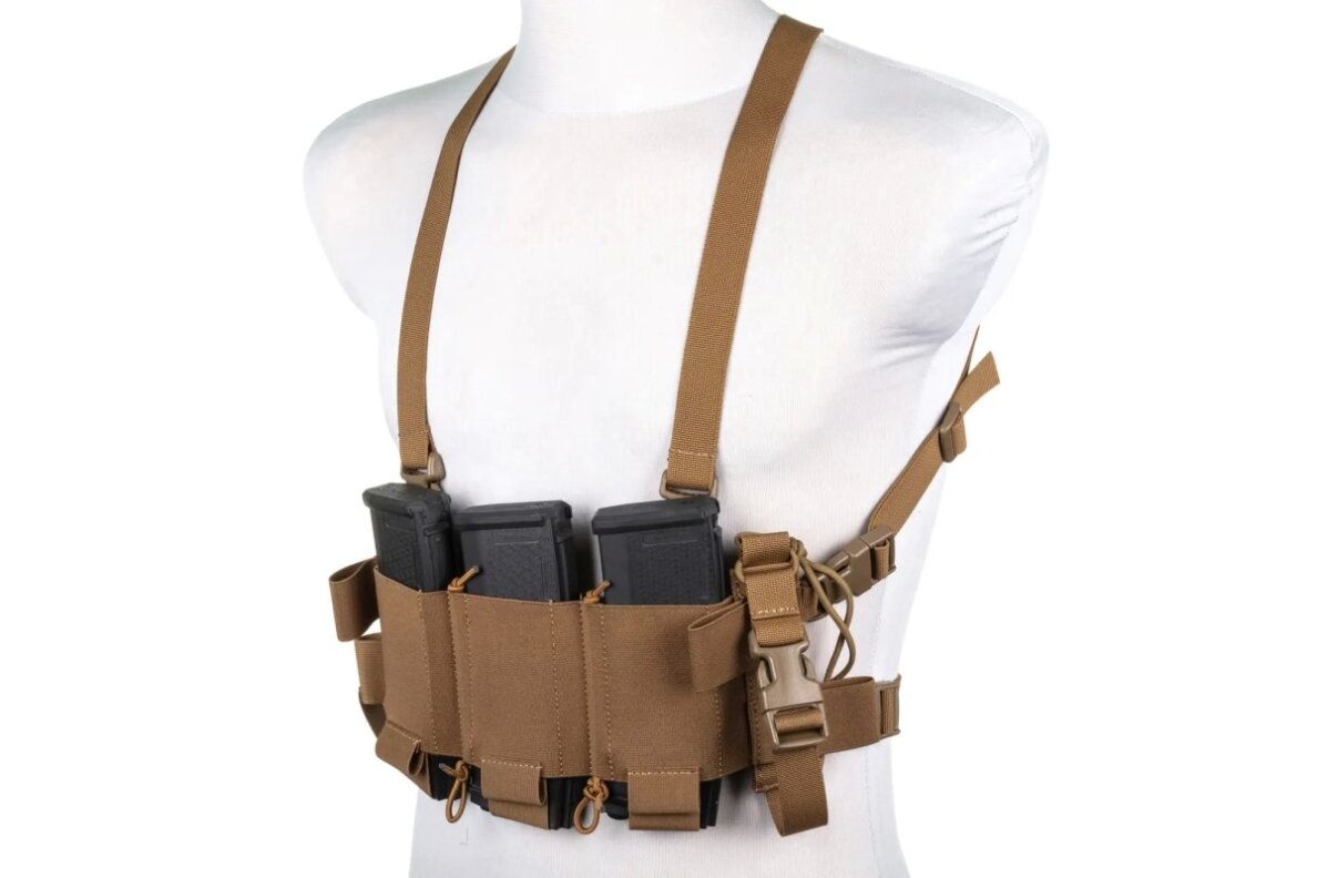 Minimalist Chest Rig waistcoat Wosport VE-108 Coyote Brown 5 Minimalist Chest Rig waistcoat Wosport VE-108 Coyote Brown 5
