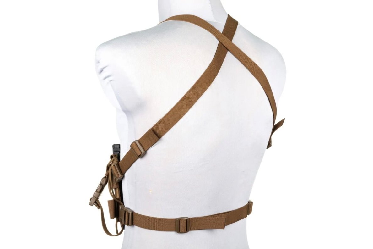 Minimalist Chest Rig waistcoat Wosport VE-108 Coyote Brown Minimalist Chest Rig waistcoat Wosport VE-108 Coyote Brown