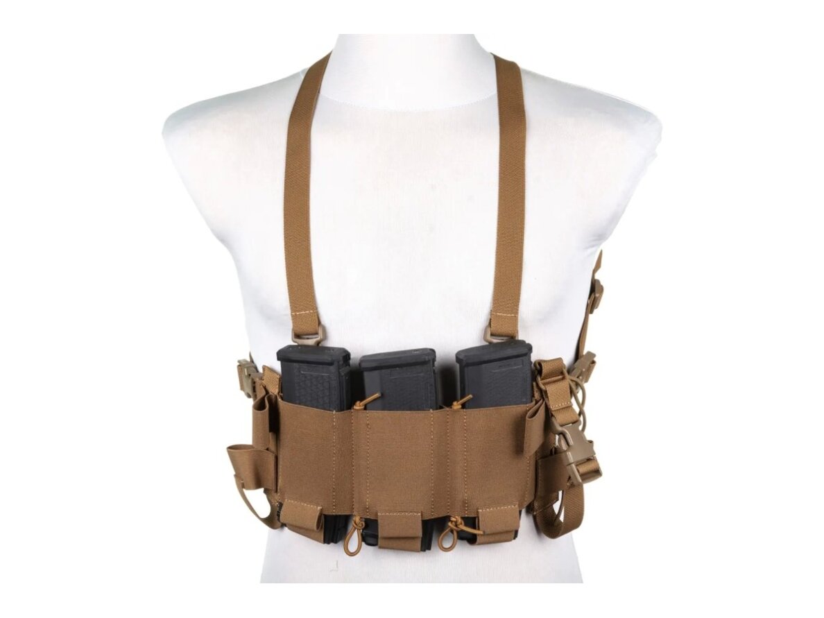 Minimalist Chest Rig waistcoat Wosport VE-108 Coyote Brown 1