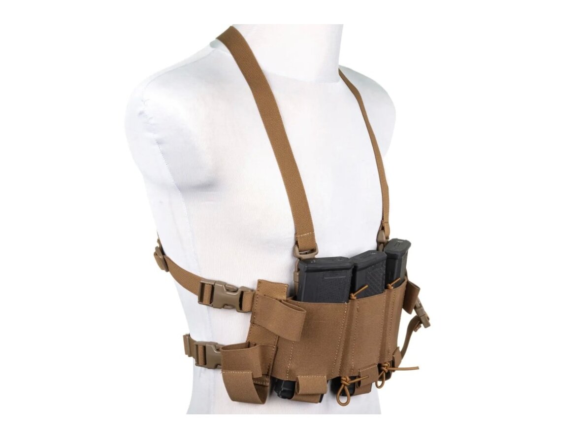 Minimalist Chest Rig waistcoat Wosport VE-108 Coyote Brown 3