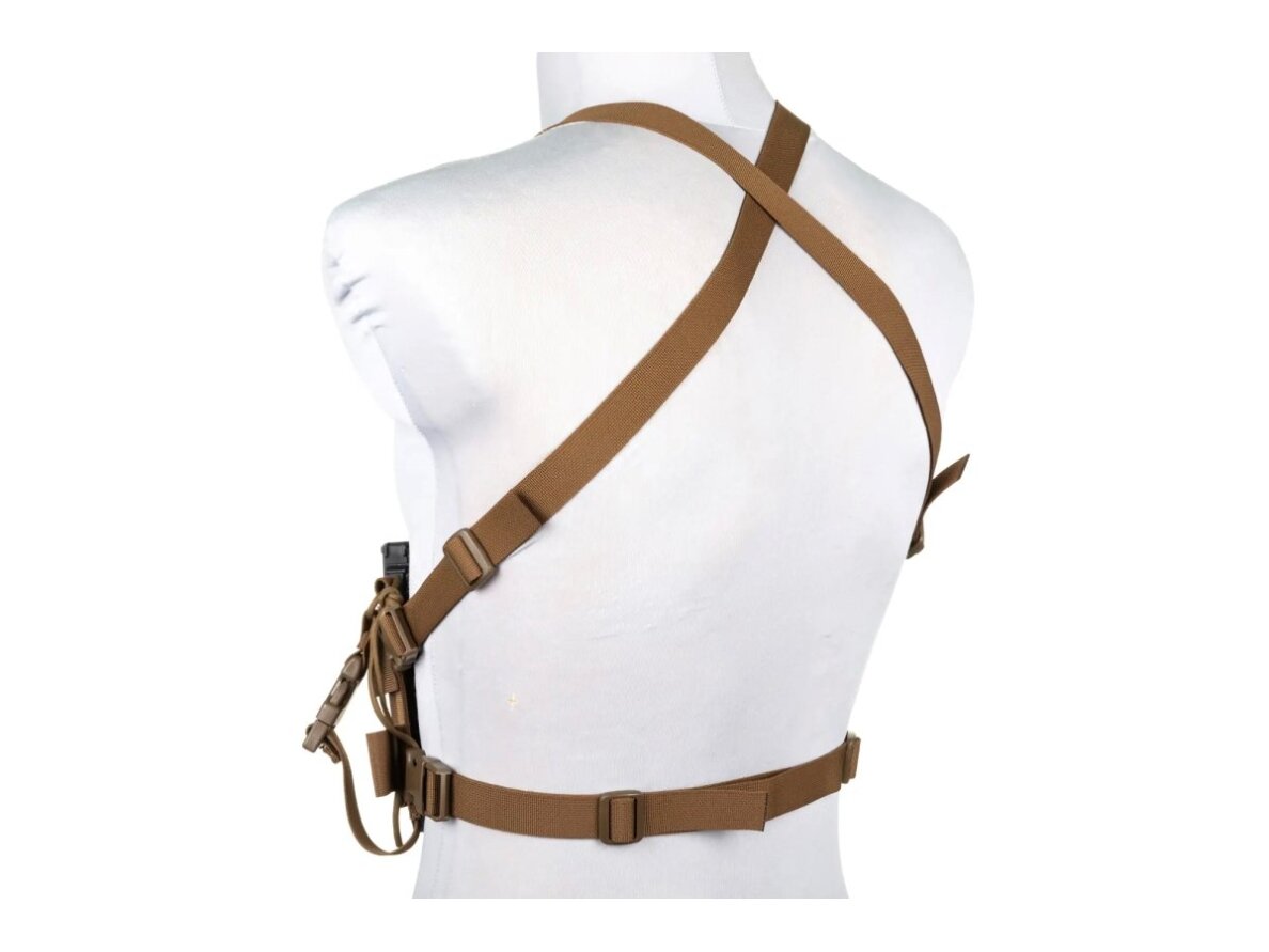 Minimalist Chest Rig waistcoat Wosport VE-108 Coyote Brown