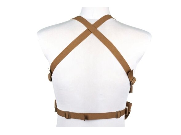 Minimalist Chest Rig waistcoat Wosport VE-108 Coyote Brown 2
