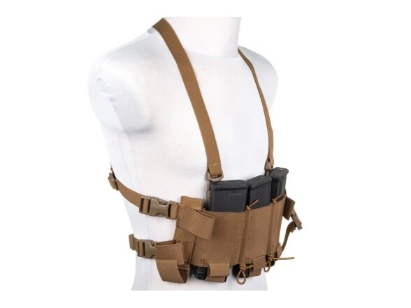 Minimalist Chest Rig waistcoat Wosport VE-108 Coyote Brown 3