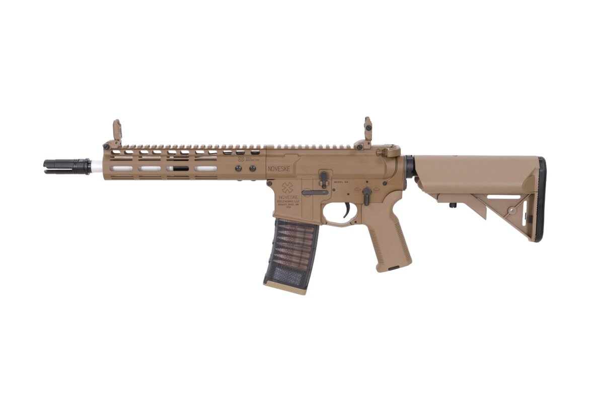 Noveske x EMG N4 Gen.3 SHORTY Cyma Platinum Gen.2 AEG Assault Rifle 10.5" - Tan Noveske x EMG N4 Gen.3 SHORTY Cyma Platinum Gen.2 AEG Assault Rifle 10.5" - Tan