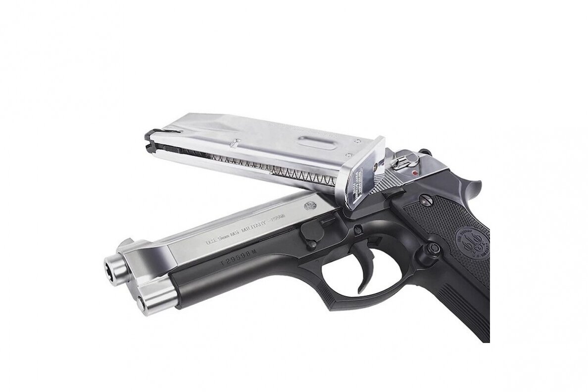 Pistoletas Tokyo Marui M92F Black/Silver 2 Pistoletas Tokyo Marui M92F Black/Silver 2