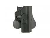 Polymer holster for Glock 19 series pistols
