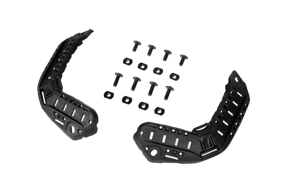Rails set for Super High Cut helmet - Black Rails set for Super High Cut helmet - Black
