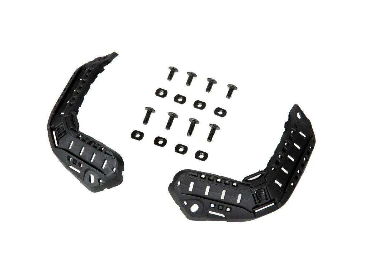 Rails set for Super High Cut helmet - Black Rails set for Super High Cut helmet - Black