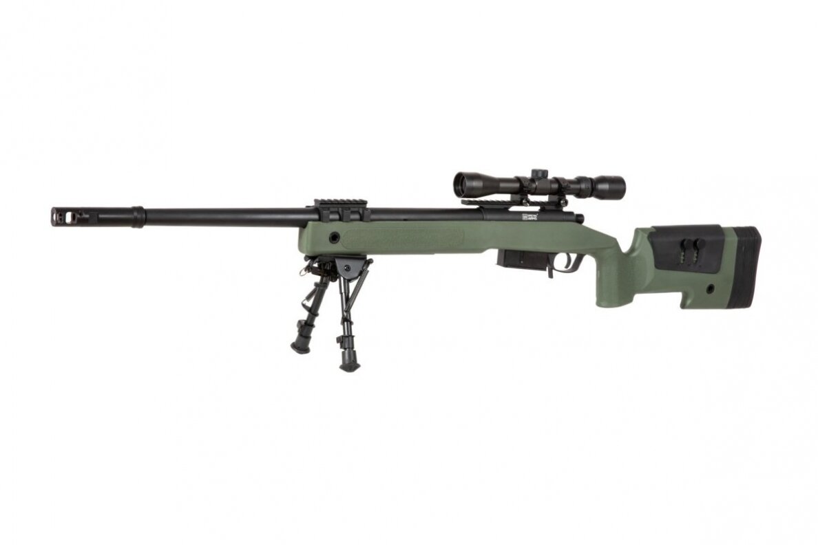 SA-S03 CORE™ Sniper Rifle Replica with Scope and Bipod - Olive Drab 11