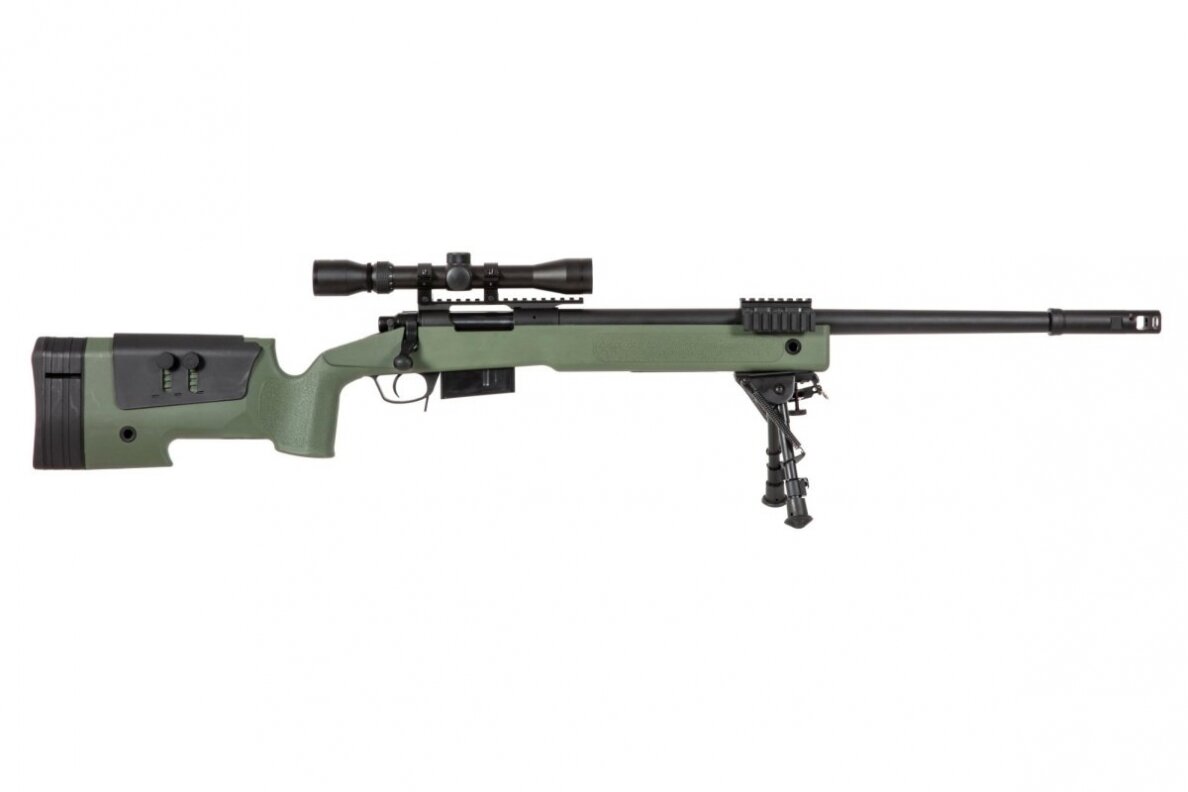 SA-S03 CORE™ Sniper Rifle Replica with Scope and Bipod - Olive Drab 3