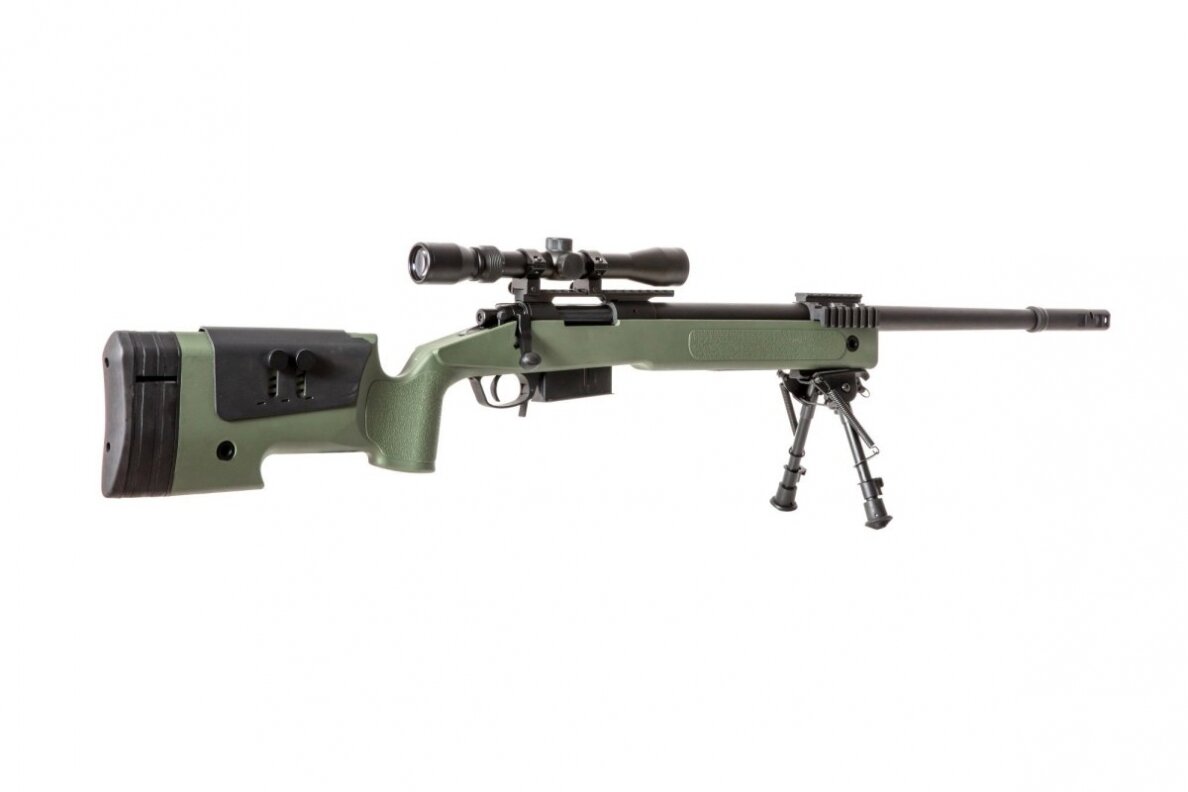 SA-S03 CORE™ Sniper Rifle Replica with Scope and Bipod - Olive Drab 5