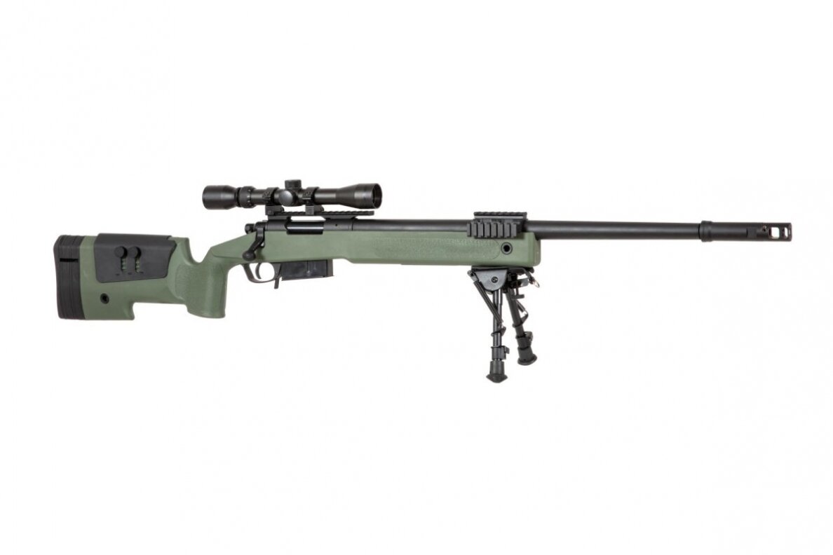 SA-S03 CORE™ Sniper Rifle Replica with Scope and Bipod - Olive Drab 1