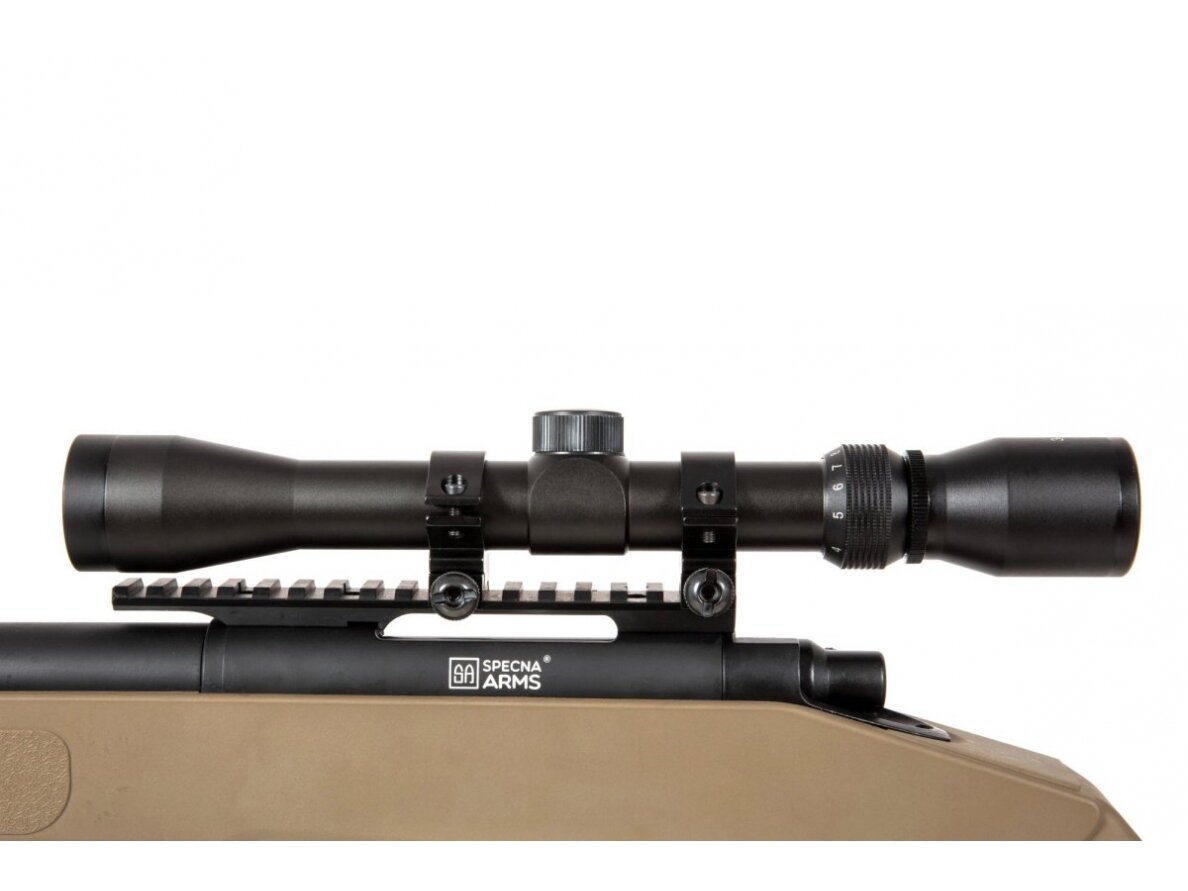 SA-S02 CORE™ Sniper Rifle Replica with Scope and Bipod - Tan 4 SA-S02 CORE™ Sniper Rifle Replica with Scope and Bipod - Tan 4