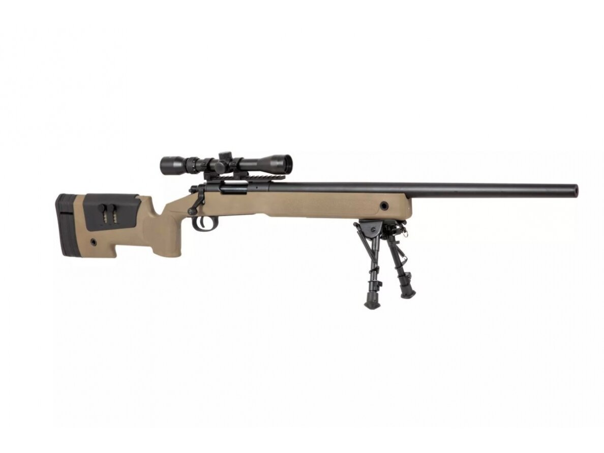 SA-S02 CORE™ Sniper Rifle Replica with Scope and Bipod - Tan 6 SA-S02 CORE™ Sniper Rifle Replica with Scope and Bipod - Tan 6