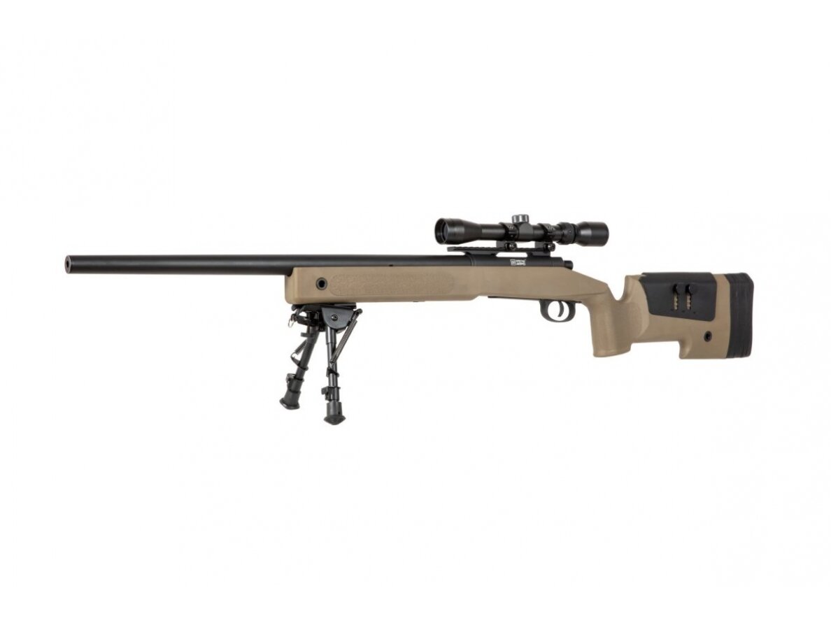 SA-S02 CORE™ Sniper Rifle Replica with Scope and Bipod - Tan 7 SA-S02 CORE™ Sniper Rifle Replica with Scope and Bipod - Tan 7