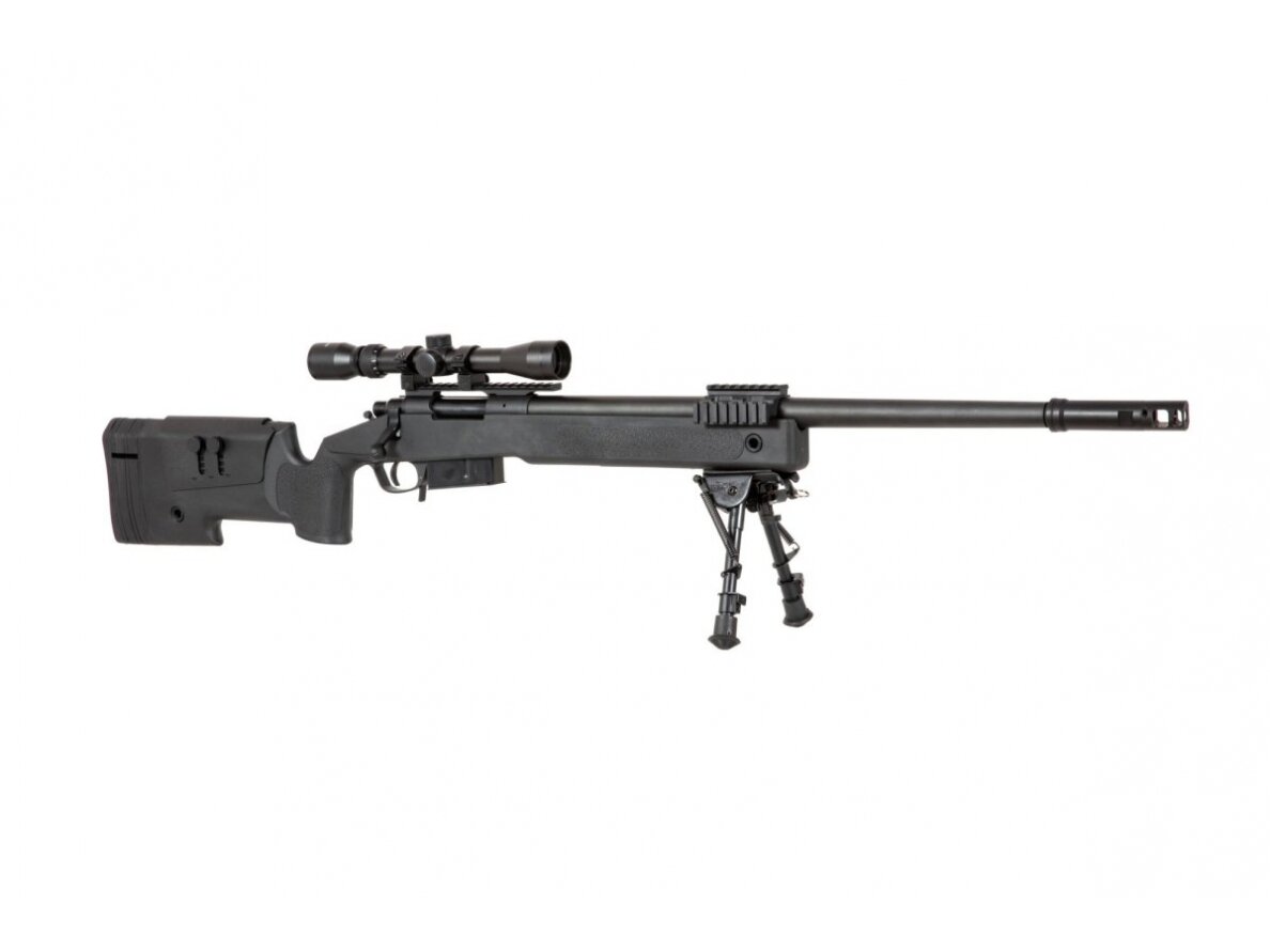 SA-S03 CORE™ Sniper Rifle Replica with Scope and Bipod - Black 10 SA-S03 CORE™ Sniper Rifle Replica with Scope and Bipod - Black 10