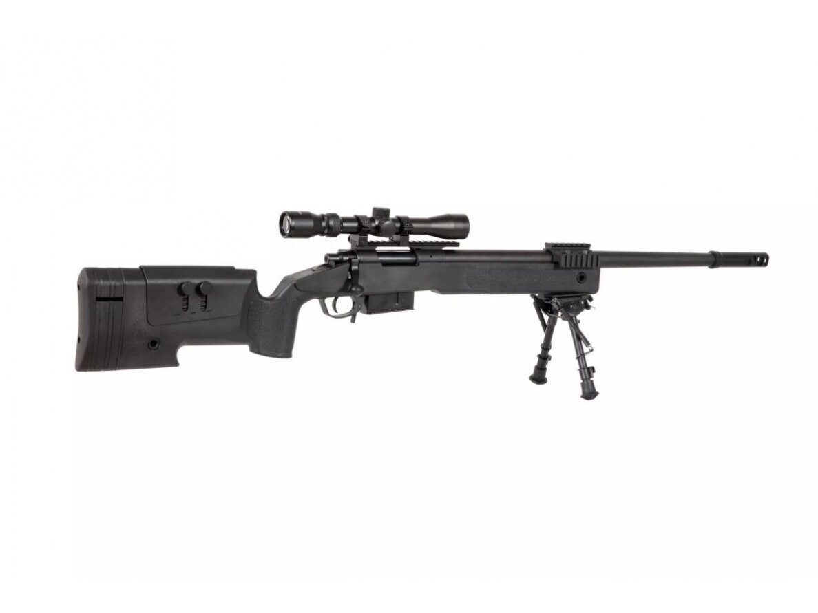 SA-S03 CORE™ Sniper Rifle Replica with Scope and Bipod - Black 5 SA-S03 CORE™ Sniper Rifle Replica with Scope and Bipod - Black 5