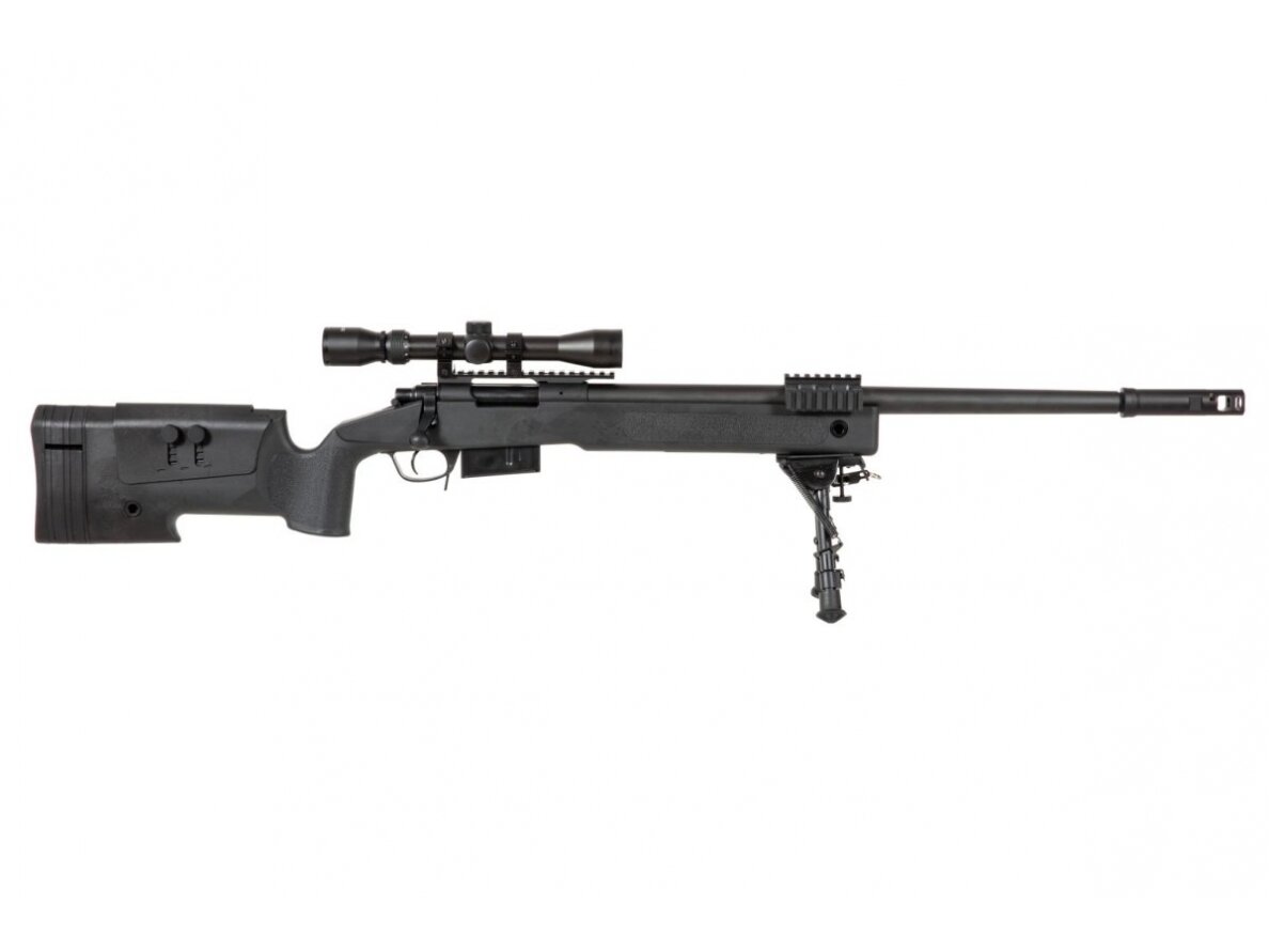 SA-S03 CORE™ Sniper Rifle Replica with Scope and Bipod - Black 8 SA-S03 CORE™ Sniper Rifle Replica with Scope and Bipod - Black 8