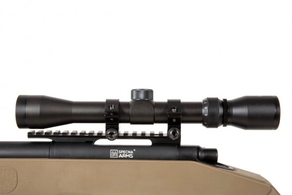 SA-S02 CORE™ Sniper Rifle Replica with Scope and Bipod - Tan 4 SA-S02 CORE™ Sniper Rifle Replica with Scope and Bipod - Tan 4