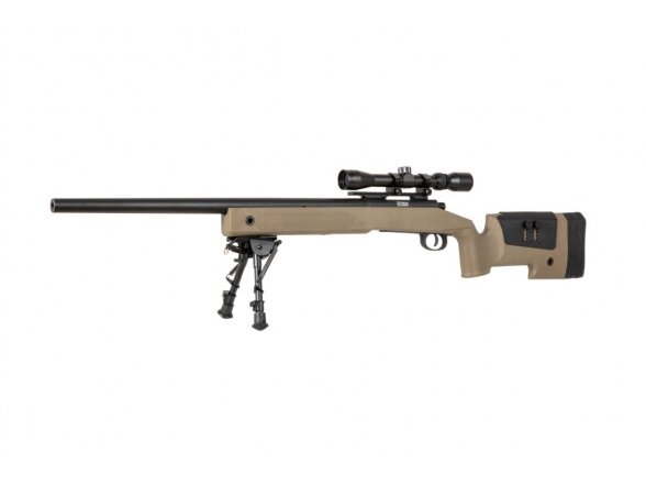 SA-S02 CORE™ Sniper Rifle Replica with Scope and Bipod - Tan 7 SA-S02 CORE™ Sniper Rifle Replica with Scope and Bipod - Tan 7
