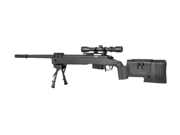 SA-S03 CORE™ Sniper Rifle Replica with Scope and Bipod - Black 2 SA-S03 CORE™ Sniper Rifle Replica with Scope and Bipod - Black 2