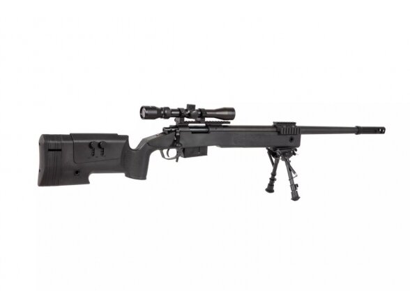 SA-S03 CORE™ Sniper Rifle Replica with Scope and Bipod - Black 5 SA-S03 CORE™ Sniper Rifle Replica with Scope and Bipod - Black 5